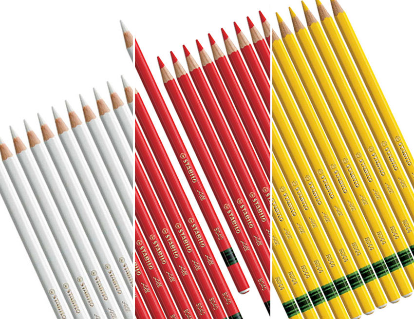 paper glass plastic metal pencil